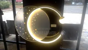 Modern Round Led Light-Moon Design