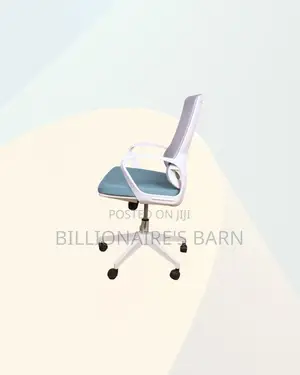 Practical White Mid Back Mesh Office Chair for Office Meeting Comfort