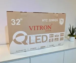 Vitron 32" Smart Android Tv Wi-Fi, Netflix, Youtube Inbuilt Decoder