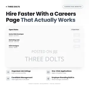 Careers Page Job Board Website Design for Growing Companies