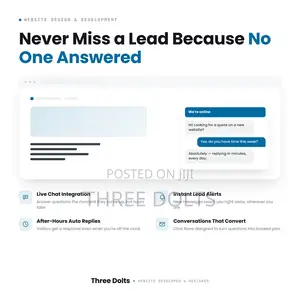 Website Design With Live Chat for Faster Lead Response