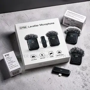 Noise-Canceling 3 in 1 Dual Mics Wireless Lavalier Microphone