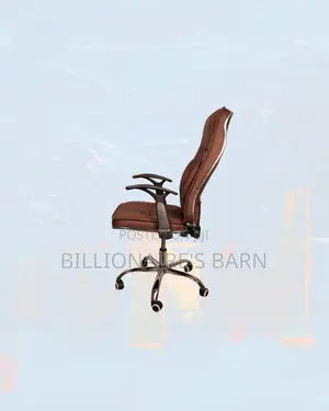Ergonomic Executive Leather Chair High Back for Shared Office Use