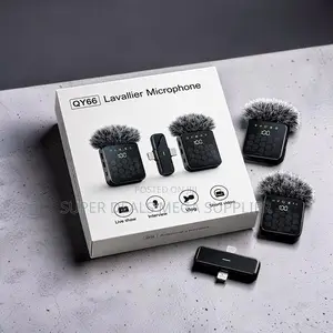 Video Recording 3 in 1 Dual Mics Wireless Lavalier Microphone