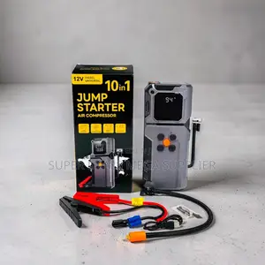 Emergency 10-in-1 Car Jump Starter Digital Air Compressor Inflator