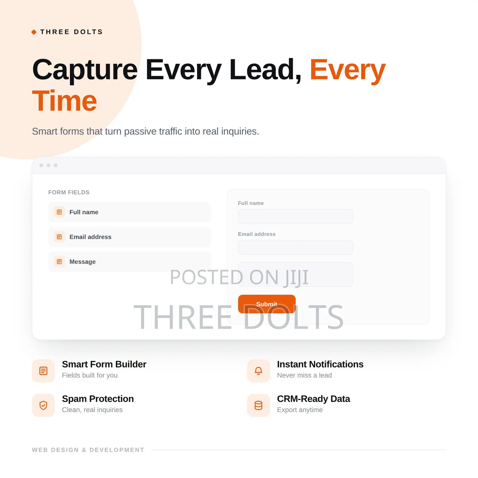 Lead Generation Website Design With Built-in Contact Forms