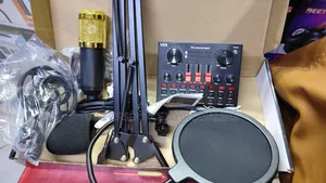 High Performance V8s Sound Card With Bm800 Recording Microphone