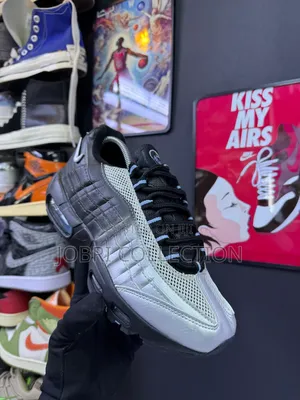 Palace X Nike Air Max 95 Big Bubble Metallic Silver Sneakers