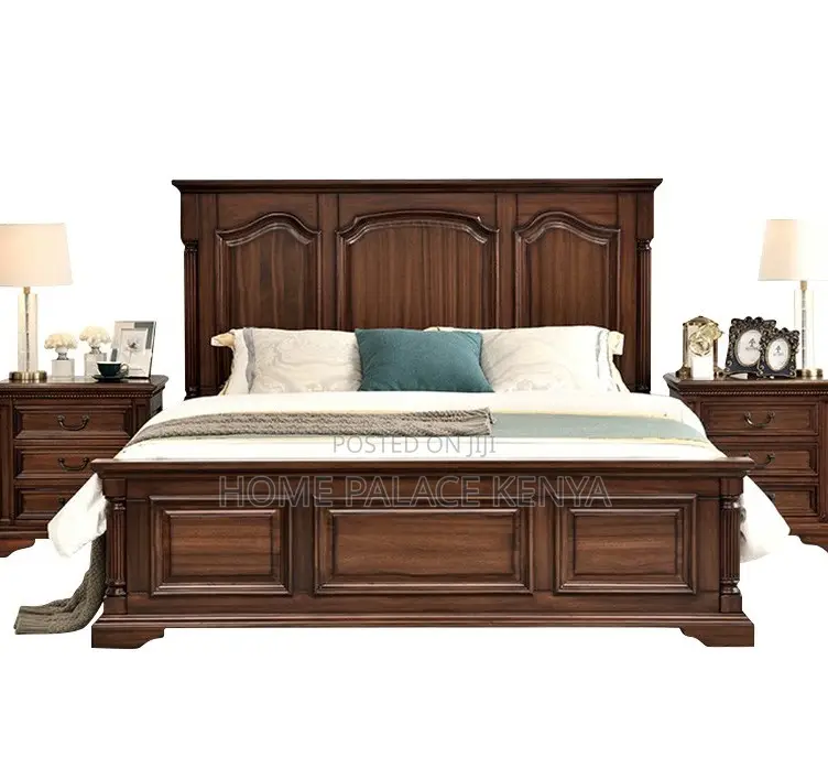 King Bed: Monarch Solid Mahogany Bed With Nightstands