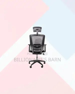 Practical Black Mesh Chair With Nylon Base for Fast Paced Workdays