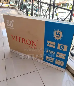 Vitron 50" Smart Android Uhd Tv –Wi-Fi, Bluetooth, Netflix, Youtube