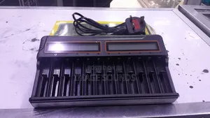 12-Slot Smart Rechargeable Batery Charger With LCD Display – Brand New