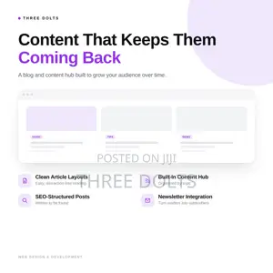 Blog Website Design Content Hub Development for Businesses