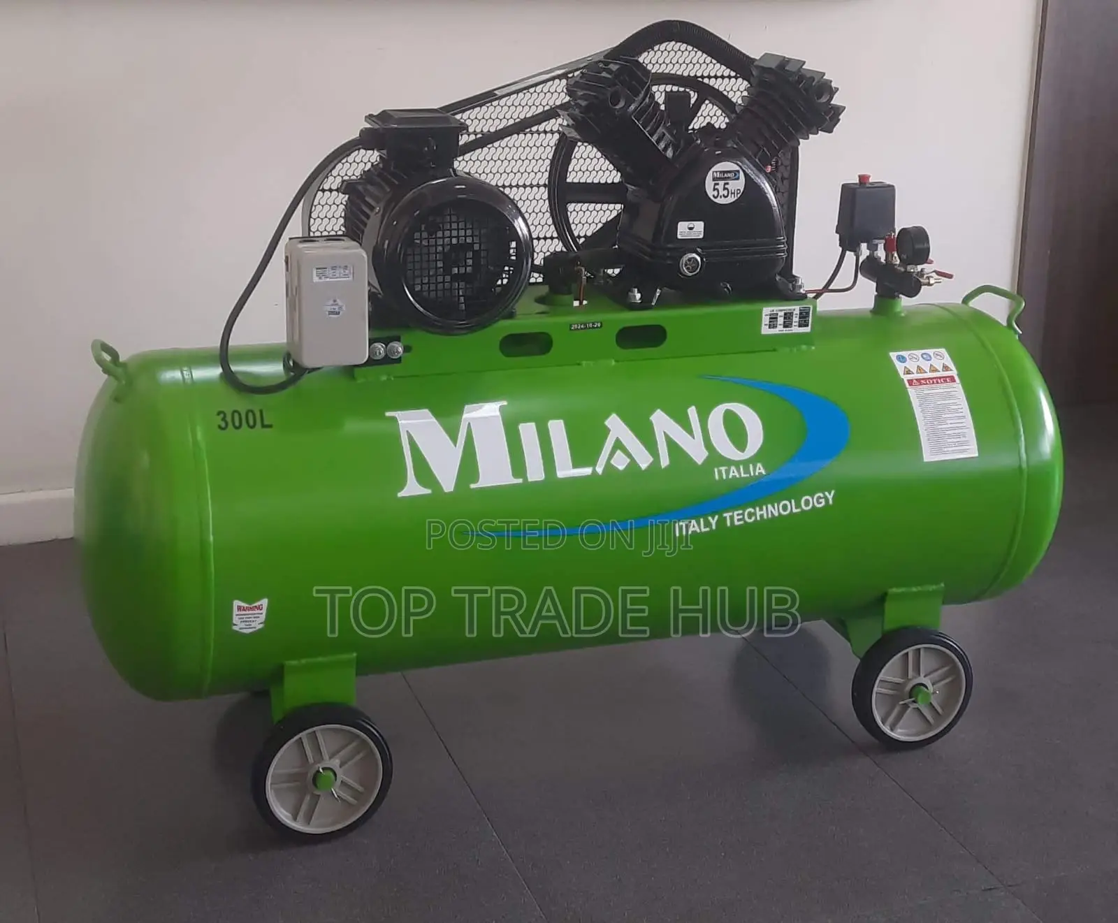 Milano Electric Driven Air Compressor 300l 5.5hp Three Phase