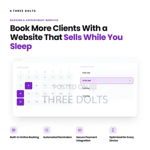 Online Booking Website Design | Appointment Scheduling Payments