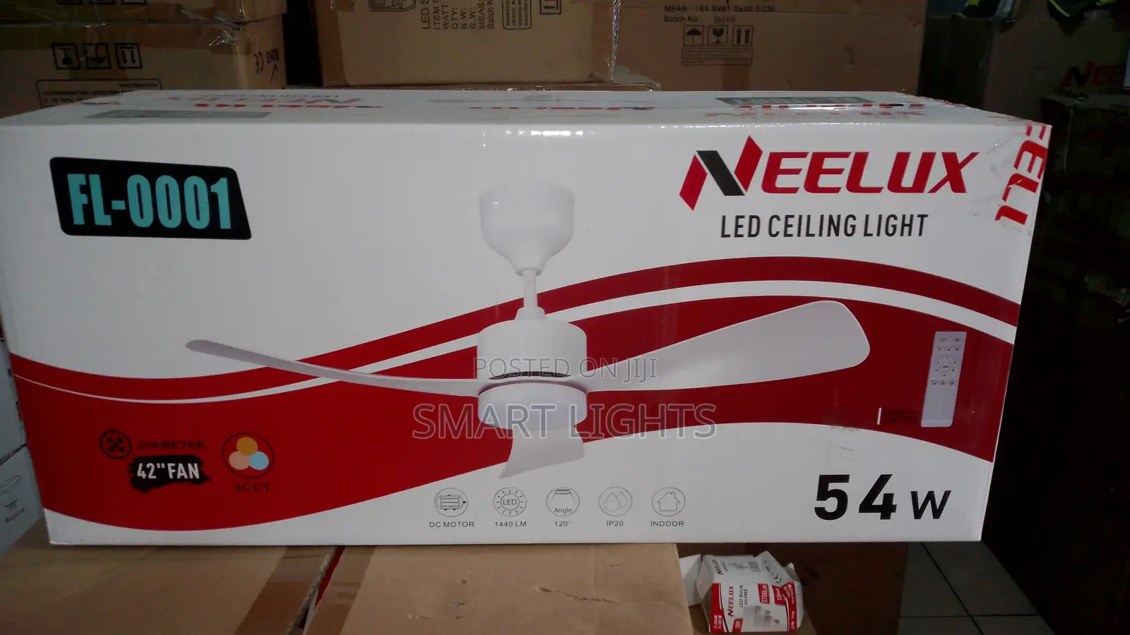 Neelux 42-Inchs Led Ceiling Fan With Light 54w