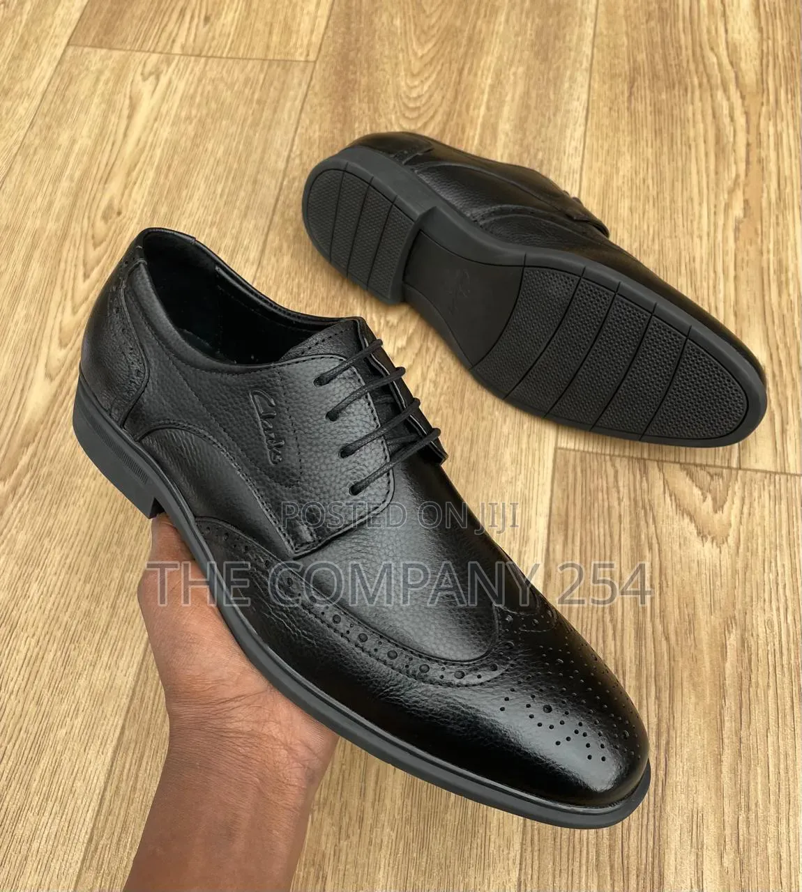 Quality Rubber Sole Leather Laced Official Oxford Plain Leather Shoe