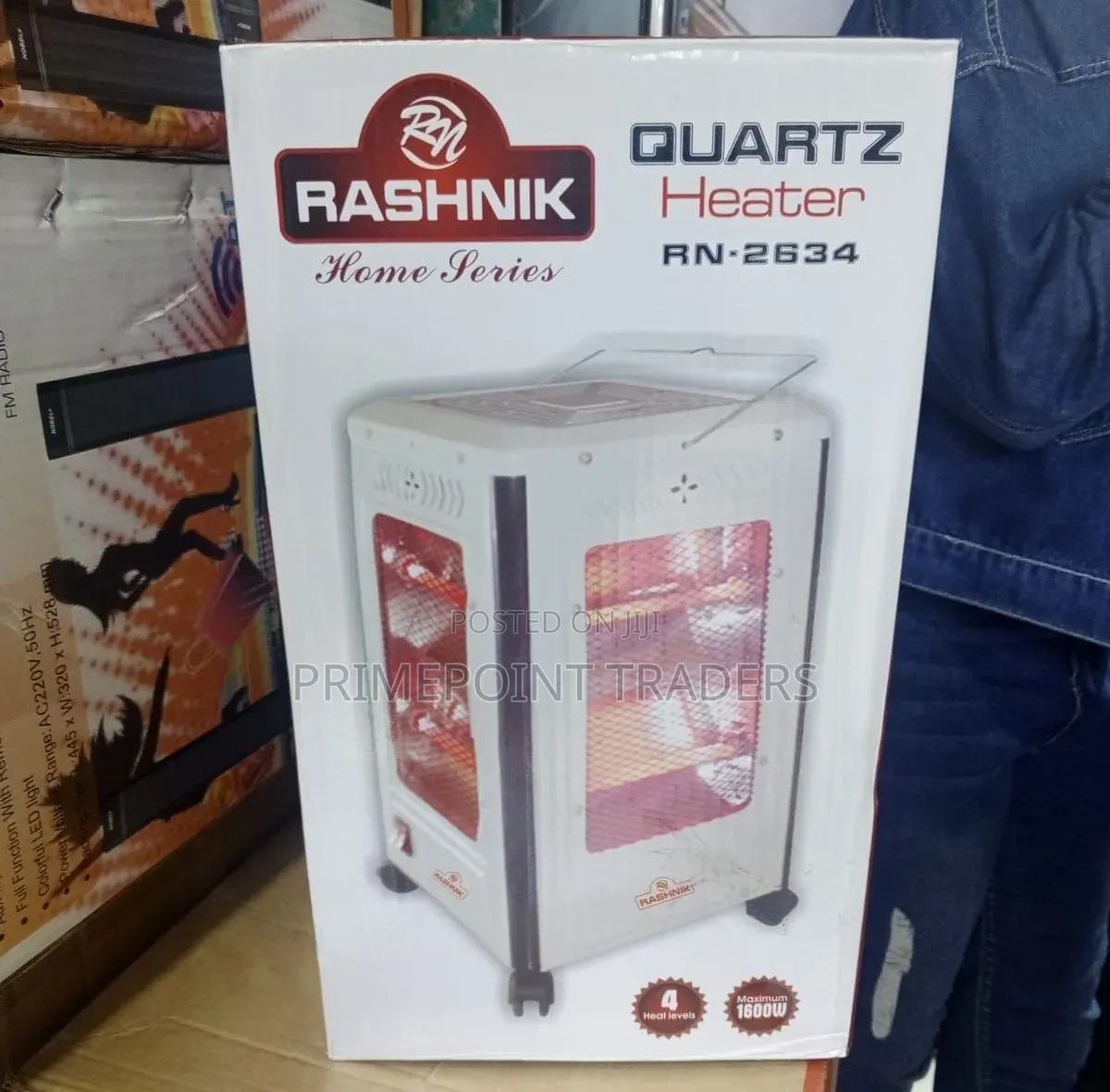 Rashnik 5 Sided Room Heater 5 Settings,Efficient Whole-Room Warmth