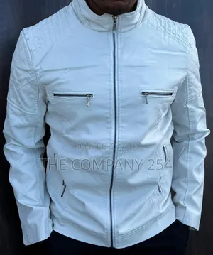 Quality Casual Zipper Double Pocket Official Leather Jacket Available