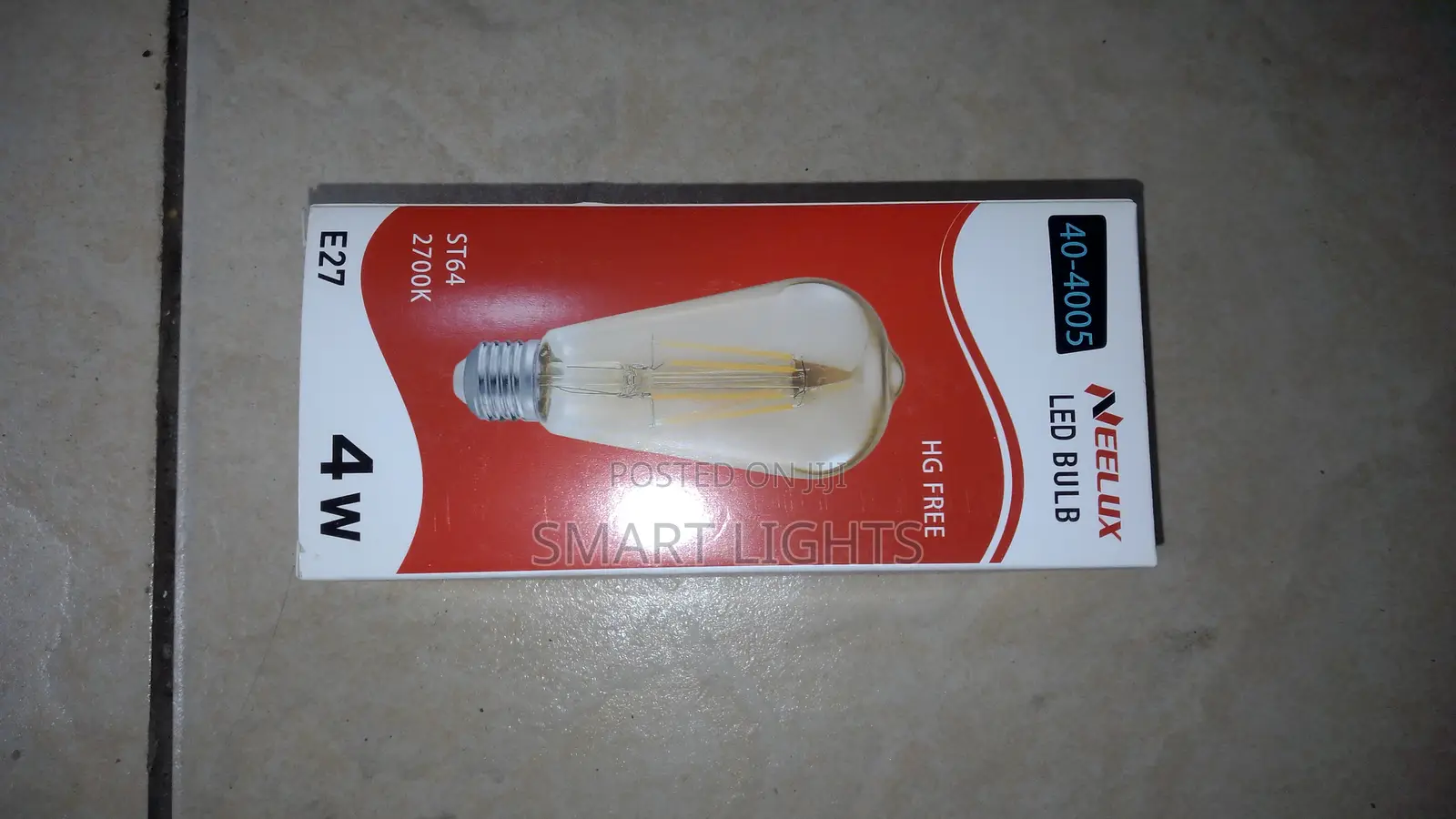 4w Vintage Edison Led Filament Bulb E27-Warm White (Amber Glass)