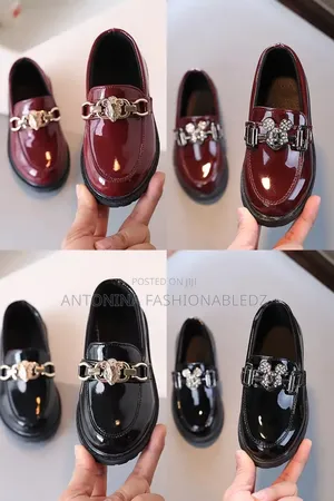 Kids Unisex Wetlook Shoes Black33,36,37