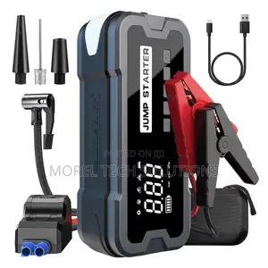 4-in-1 Portable Car Jump Starter Digital Tire Inflator Power Bank