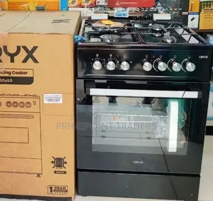 Mika Oryx Standing Cooker, 60cm X 60cm, 3 Gas Pool Jet Burners + 1 Ra