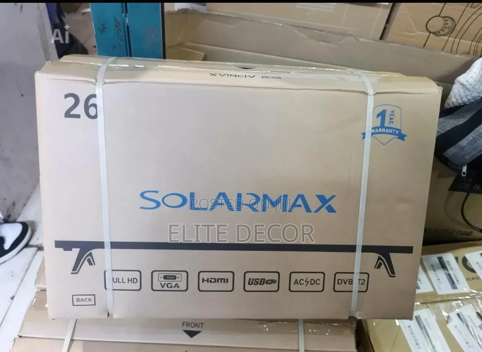 Solarmax 26 Inch Hd Digital Led Tv –Ac/Dc, Inbuilt Decoder, Usb Hdmi