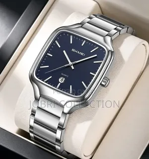 Skmei Square Face Stainless Steel Sliver Watch