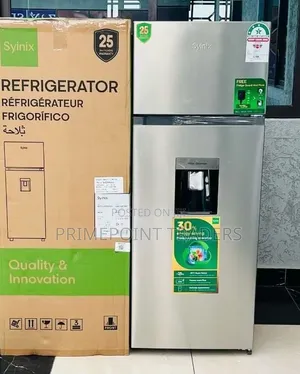 Syinix 210 LTRS Double Door Fridge With Water Dispenser 3 Star ,Guard