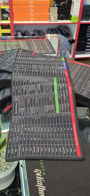 Mouse Pad 800 by 300 With Shortcuts