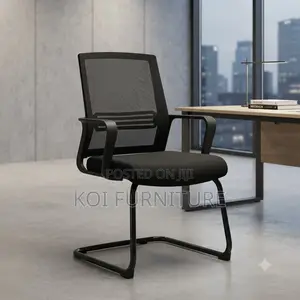 Office Chairs; Mesh Visitors Meeting Chairs With Sled Base