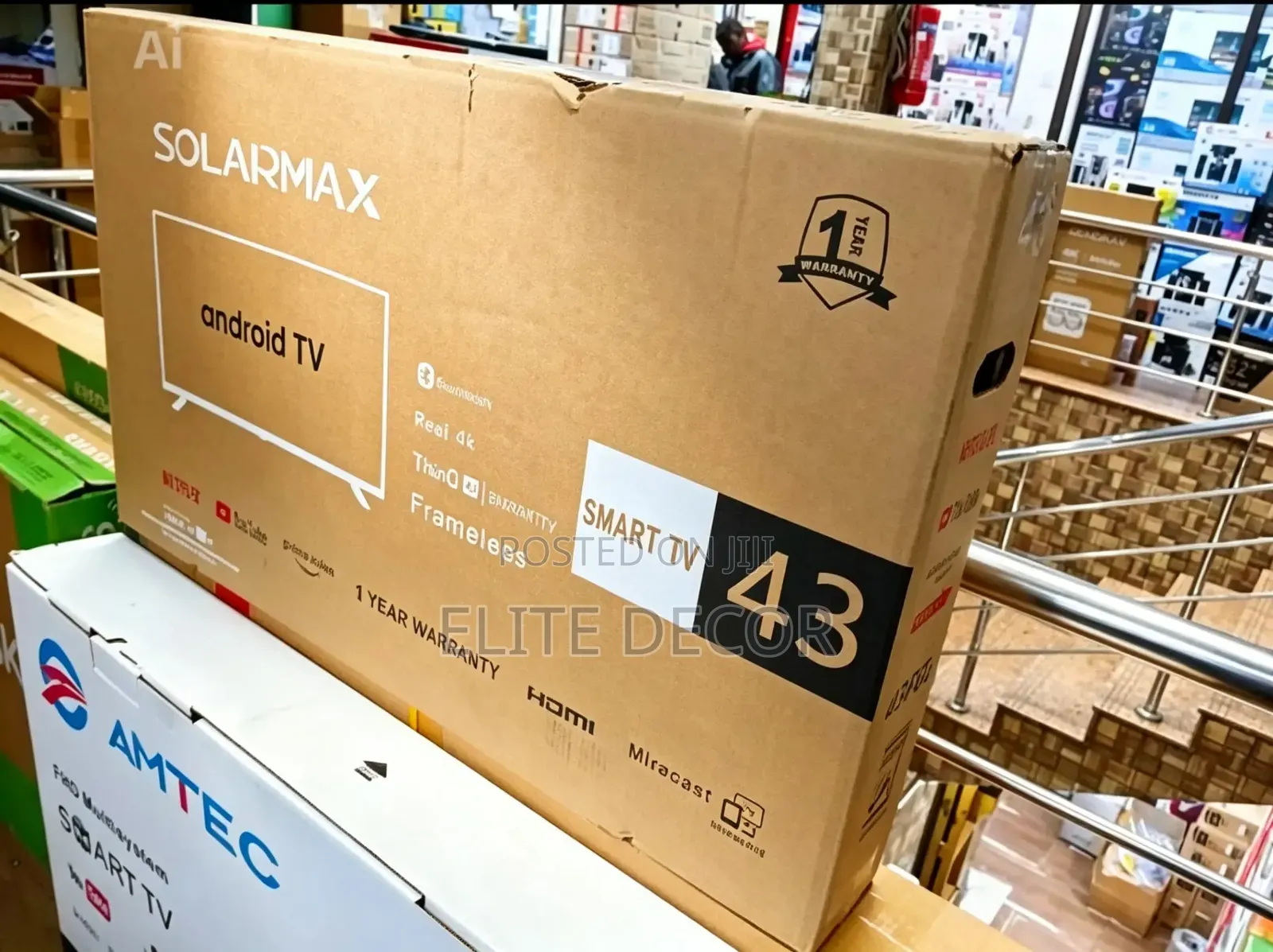 Solarmax 43 Inch Smart Android Tv | Wifi | Bluetooth | Inbuilt Decoder