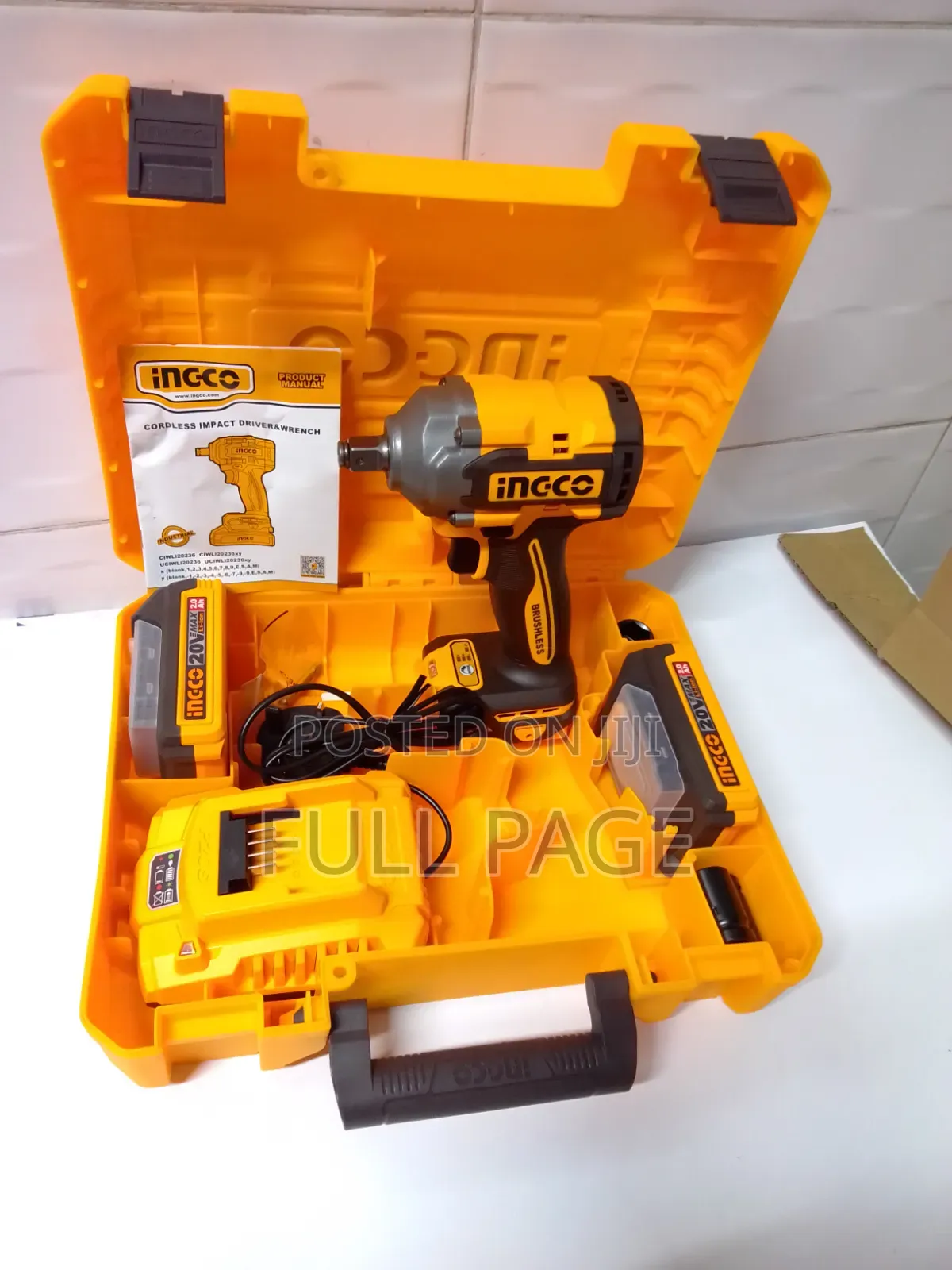 Cordless Impact Driver and Wrench Ingco