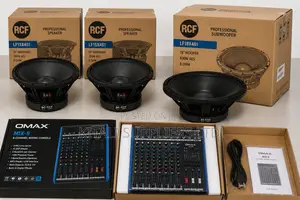 2×15” Midrange Speakers, 2×18” Bass Speakers 8-Channel Omax Mixer