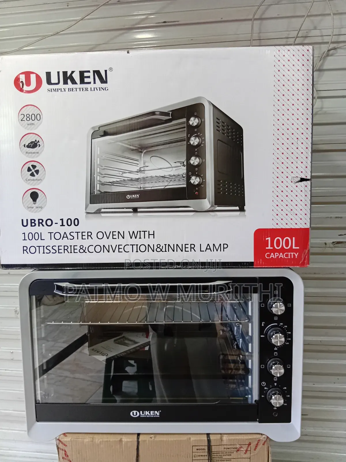 Uken Toaster Oven Large Capacity 100 Litres