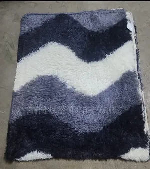 Black Fluffy Carpet