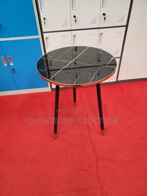Marble-Effect Top Table