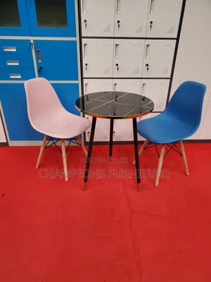 Marble-Effect Top Table