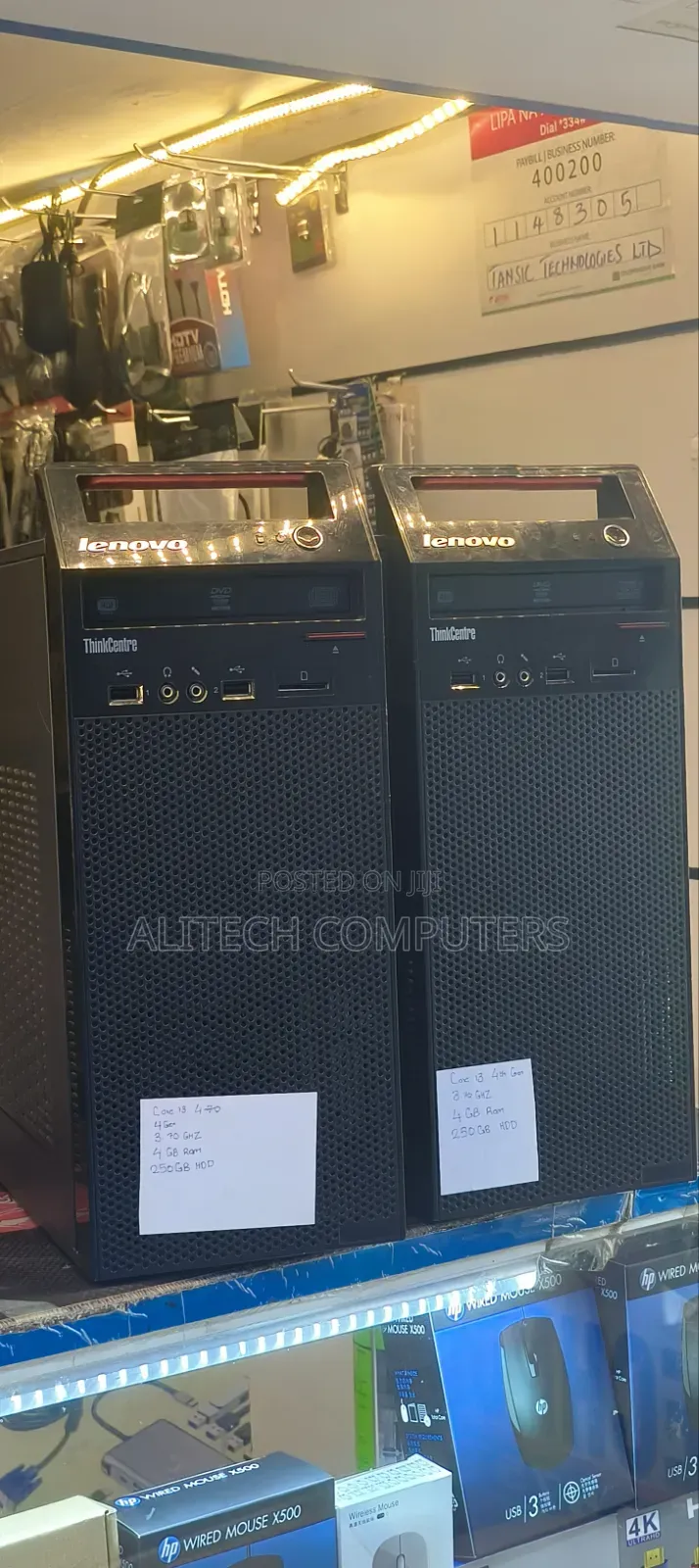 Desktop Computer Lenovo ThinkCentre M700 4GB Intel Core i3 HDD 256GB