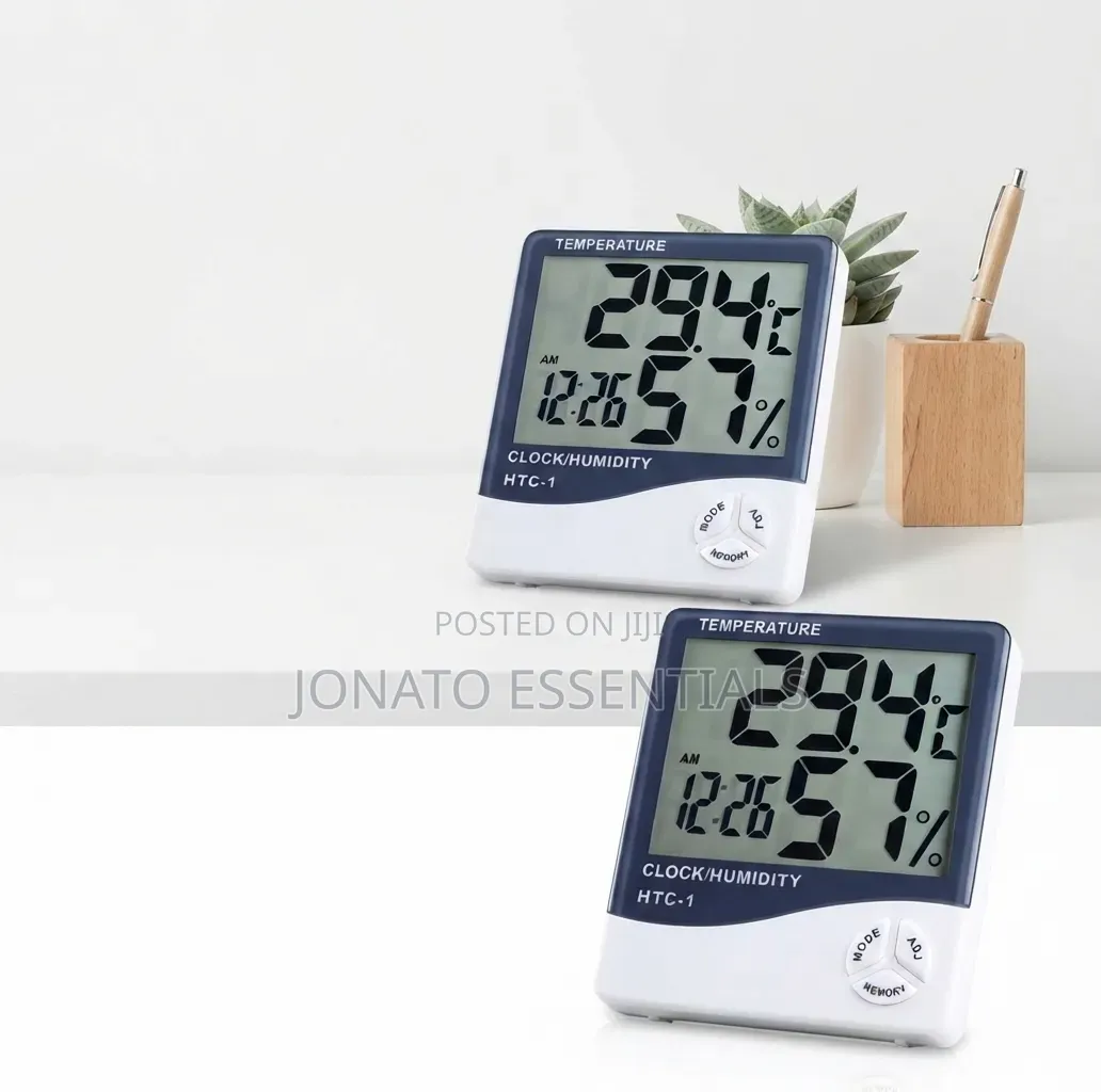 Digital Temperature And Humidity Meter Clock