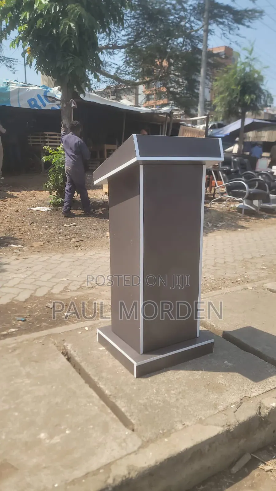 Pulpit Gray White