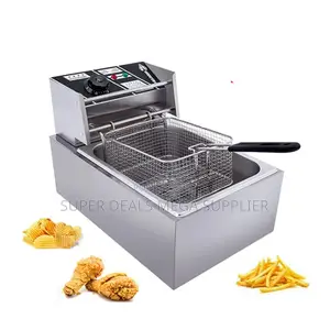 Premium 4l/6l/10l Electric Single Tank Stainless Steel Deep Fryer