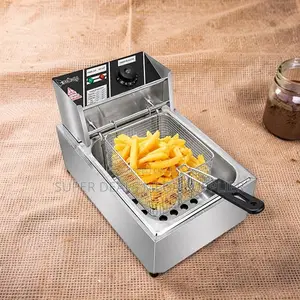Rugged 4l/6l/10l Electric Single Tank Stainless Steel Deep Fryer