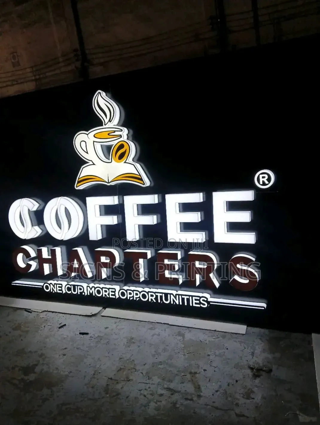 3d Sign (Cafe, Restaurant, Hotel, Eatery)