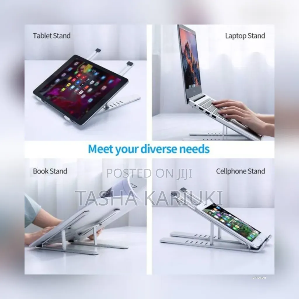 Adjustable Metallic Laptop Stand