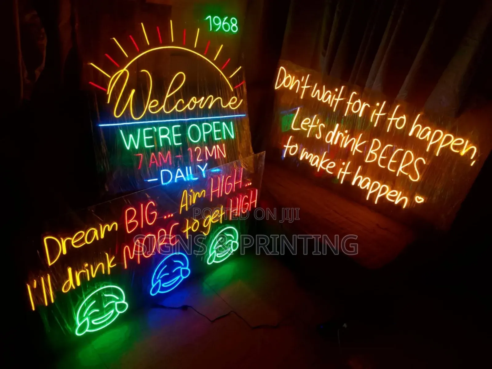 Neon Signs (Available in Multiple Colours)