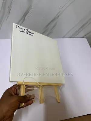 Square Canvas Board With Easel Stand