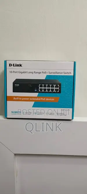 Dlink DGS-F1010p-E 250m 10-Port 1000mbps Switch With 8 Poe Ports