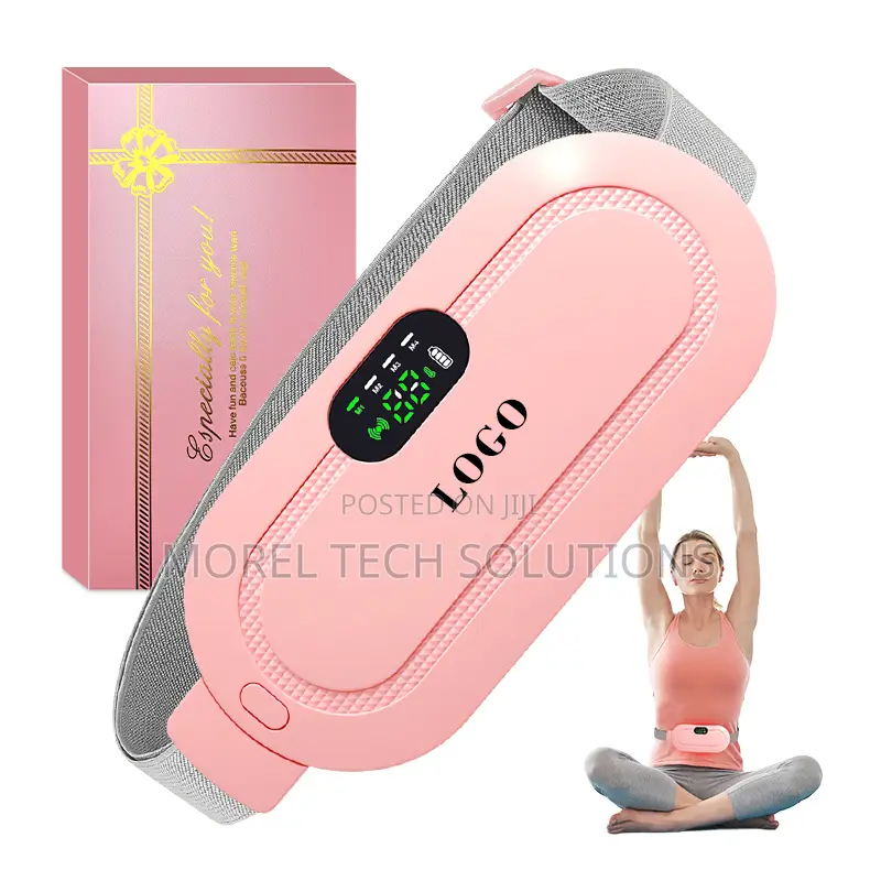 Cordless Menstrual Heating Pad Smart Vibration Cramp Relief Massage